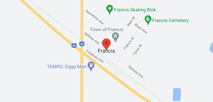 map of 312 Francis ST